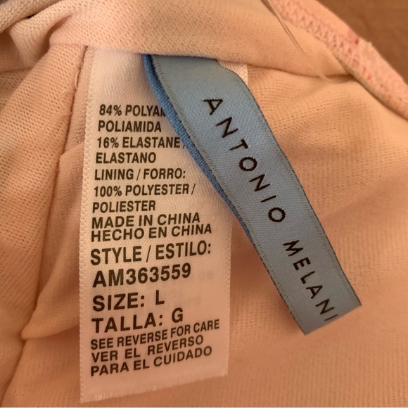 *NWT* Antonio Melani Rose Roulette One Piece Swim Suit - Picture 8 of 9